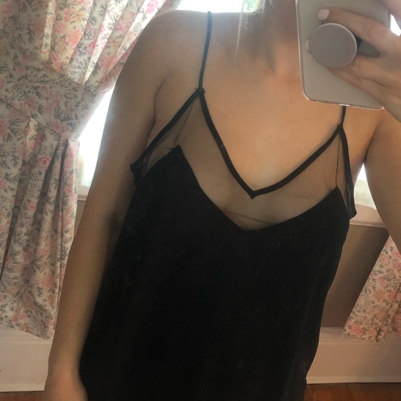 Strappy Mesh Black Dress - Picture 5 of 6